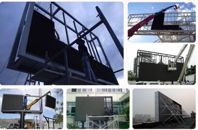 Outdoor Waterproof LED Advertising Display P8 LED Screen Wall Low Power Consumption