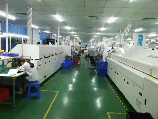 LED display manufacturing factory with production and quality control facilities